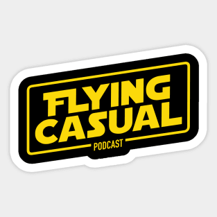 Flying Casual Sticker